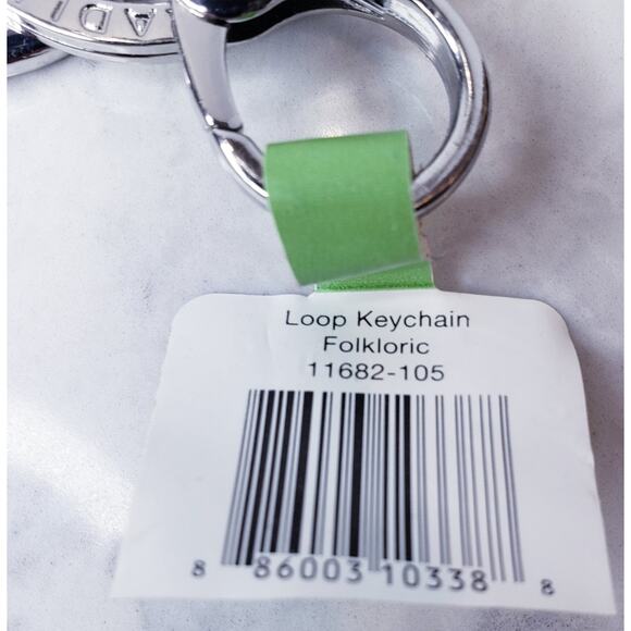 Retired NWT VERA BRADLEY 2 Piece Set Folkloric Loop Keychain & Luggage Tag - Picture 3 of 8